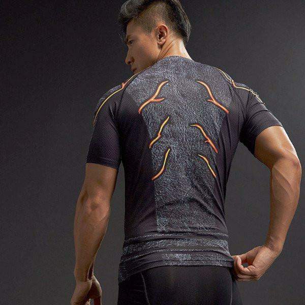 The Flash Dark Compression Short Sleeve Rashguard