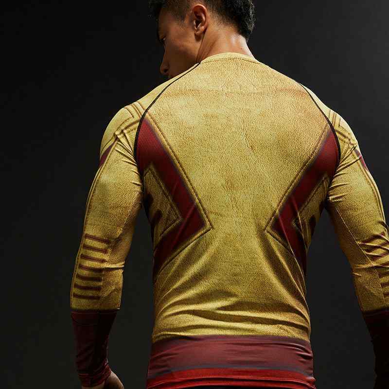 The Flash Kid Barry Allen Compression Shirt For Men