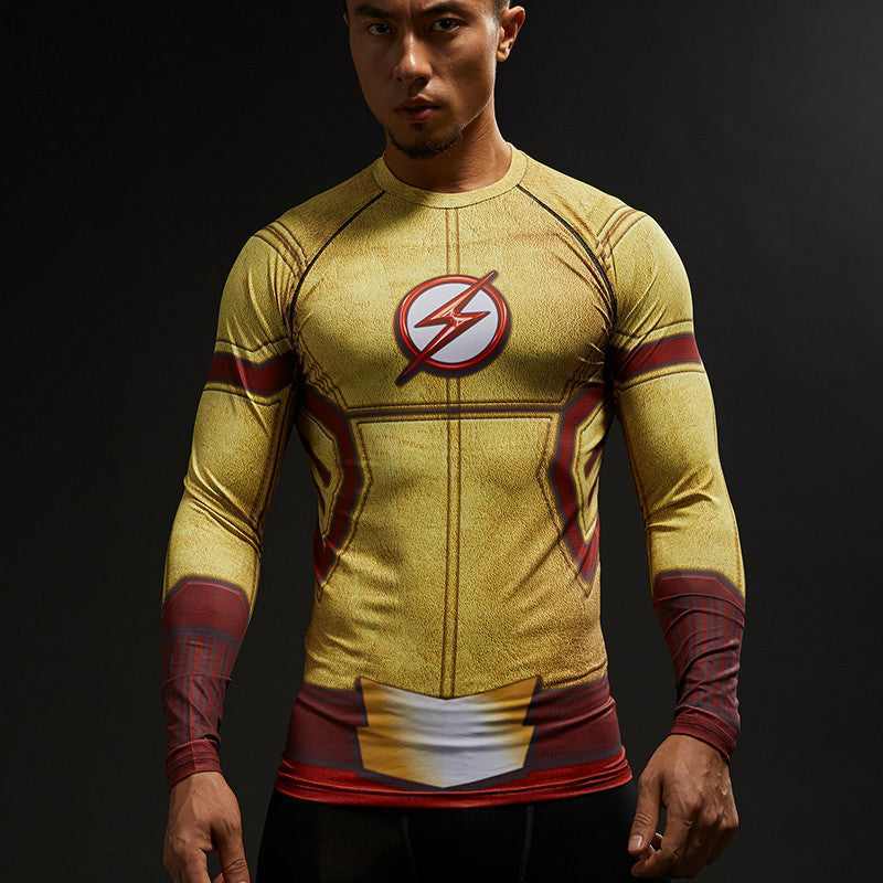 The Flash Kid Barry Allen Compression Shirt For Men