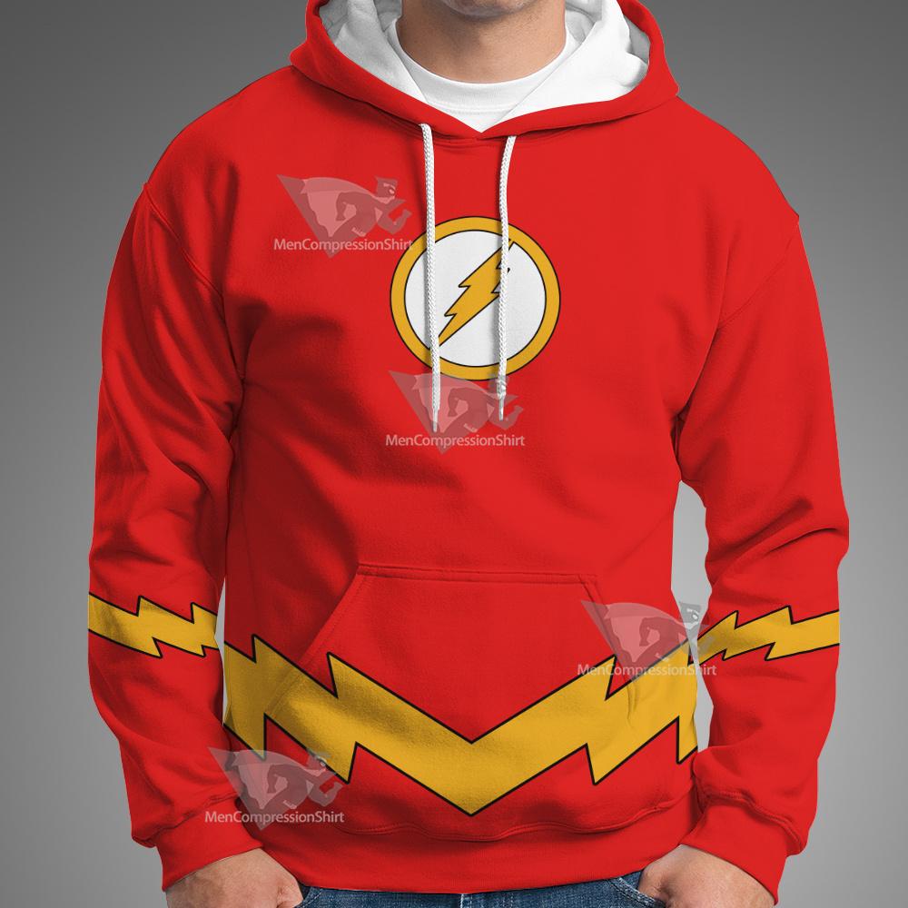 Dc The Flash Lightning Belt Cosplay Hoodie