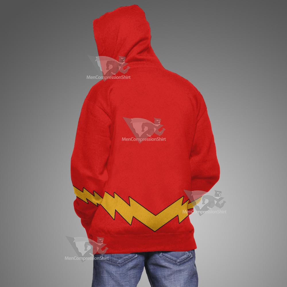 Dc The Flash Lightning Belt Cosplay Hoodie