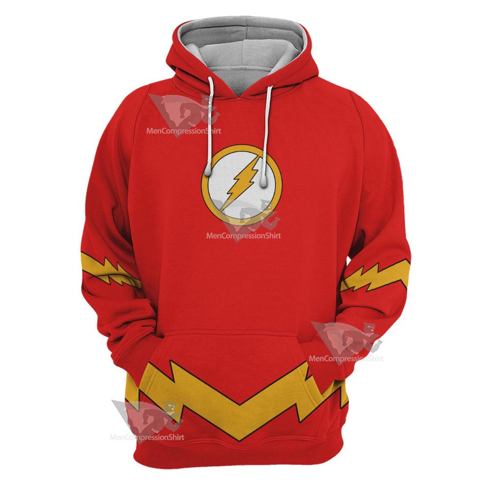 Dc The Flash Lightning Belt Cosplay Hoodie