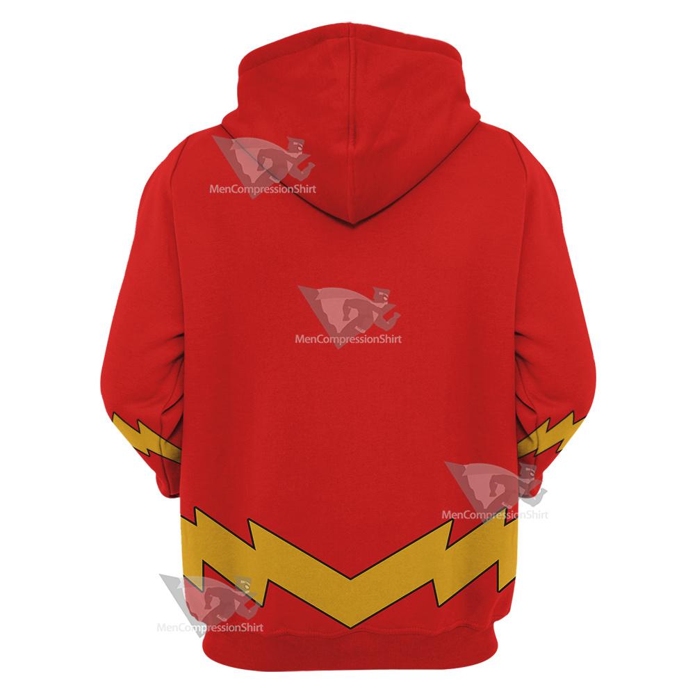 Dc The Flash Lightning Belt Cosplay Hoodie