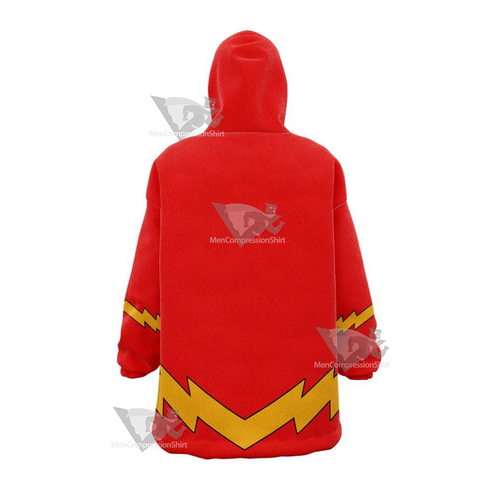 Dc The Flash Lightning Belt Cosplay Snug Oversized Blanket Hoodie