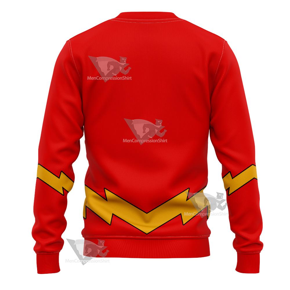 Dc The Flash Lightning Belt Cosplay Sweatshirt