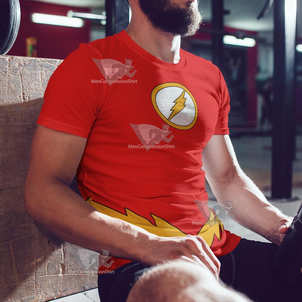 Dc The Flash Lightning Belt Cosplay T-Shirt