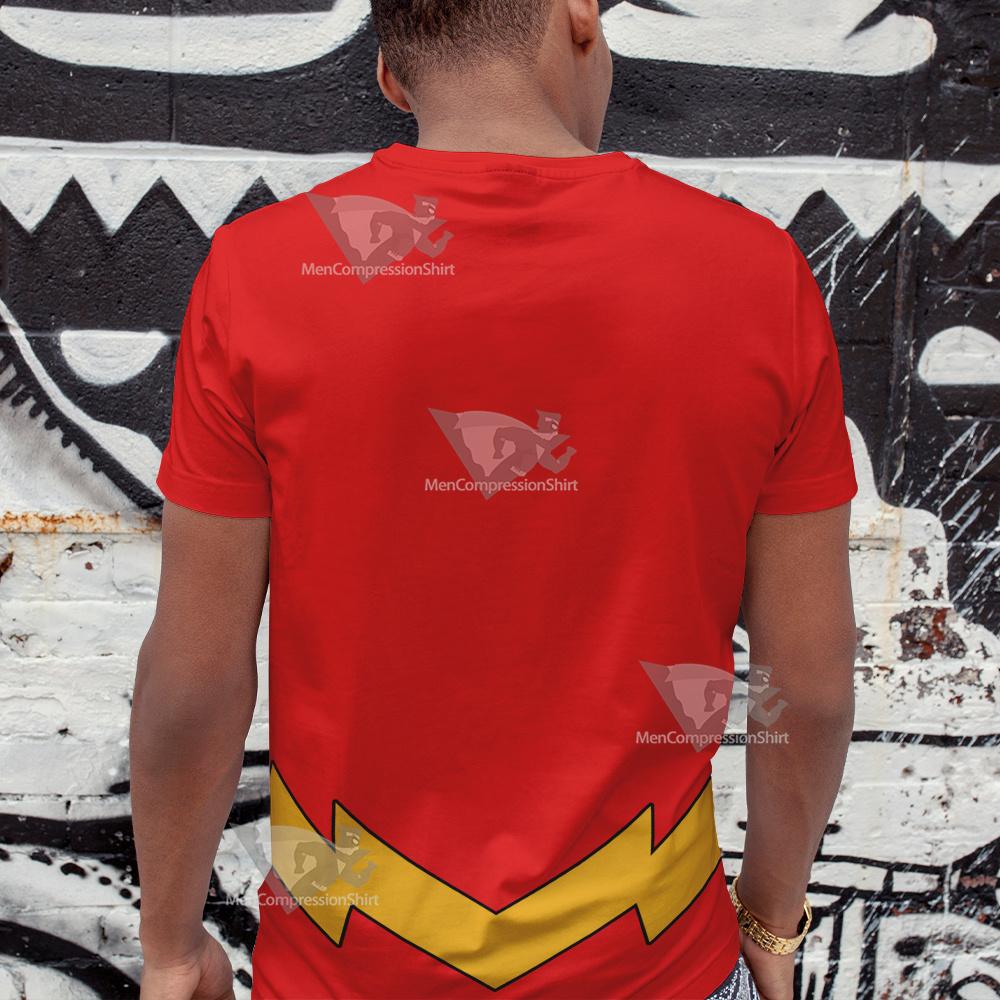 Dc The Flash Lightning Belt Cosplay T-Shirt