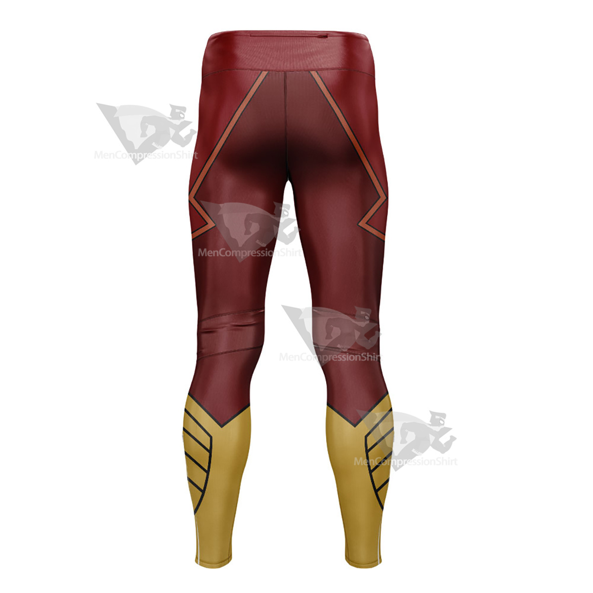 The Flash Red And Yellow Mens Compression Legging