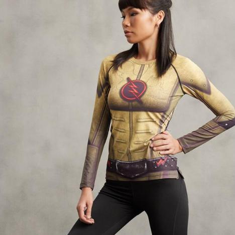 The Flash Reverse Women Long Sleeve Compression Rashguard