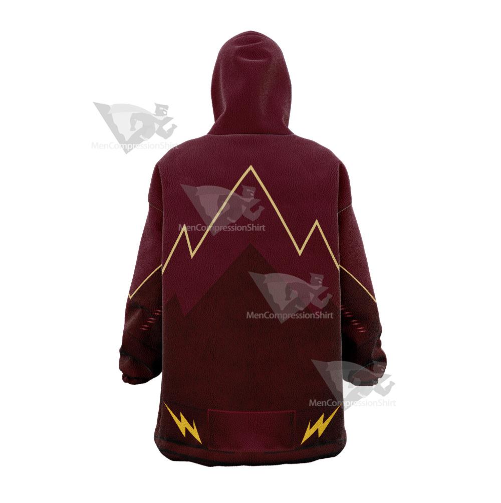 Dc The Flash Season 1 Bartholomew Henry Barry Allen Snug Oversized Blanket Hoodie