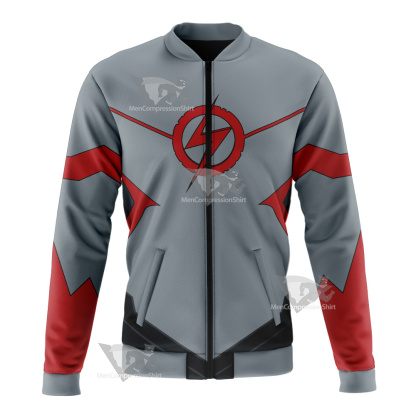 The Flash Wallace R West Burst Bomber Jacket