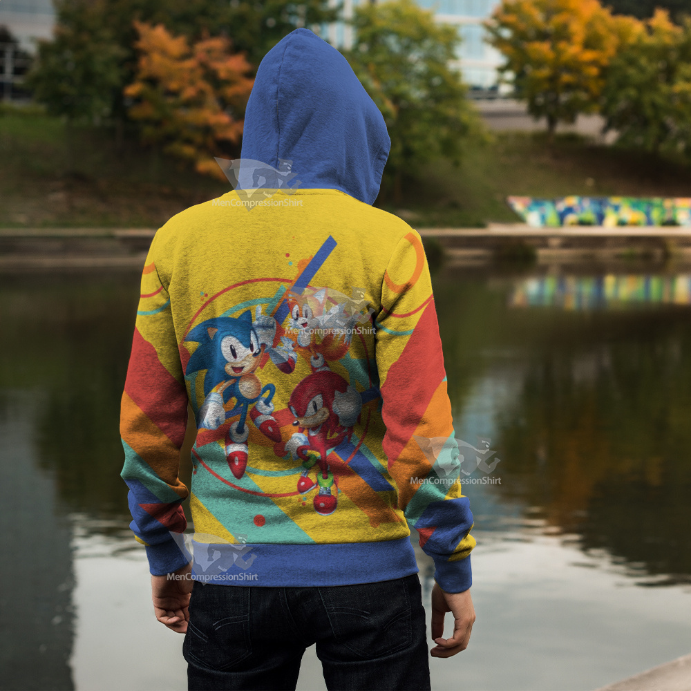 The Hedgehog Yellow Zip Up Hoodie