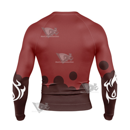 The King Of Fighters Kof Ash Crimson Long Sleeve Compression Shirt
