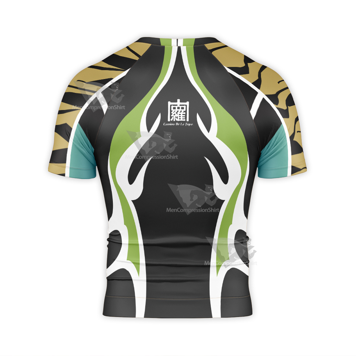 The King Of Fighters Ramon Leopard Print Short Sleeve Compression Shirt