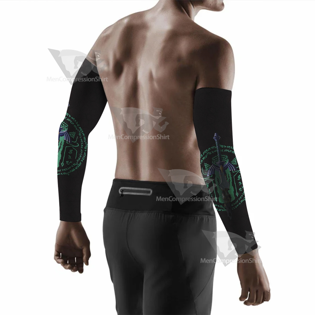 The Legend Of Zelda Broken Master Sword Hand Compression Arm Sleeve