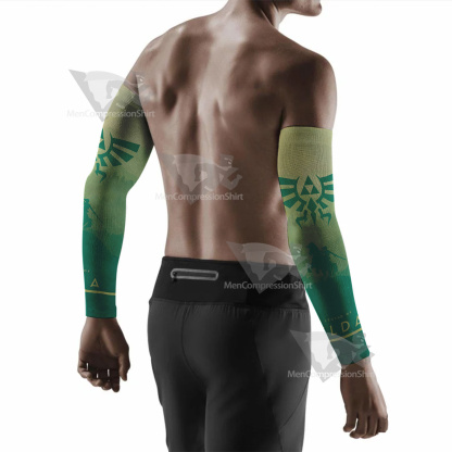 The Legend Of Zelda Link Green Silhouette Compression Arm Sleeve
