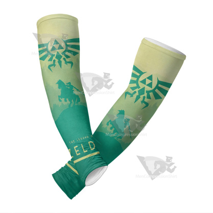 The Legend Of Zelda Link Green Silhouette Compression Arm Sleeve