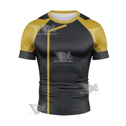 Dc The Ray Grey Cosplay Short Sleeve Compression Shirt