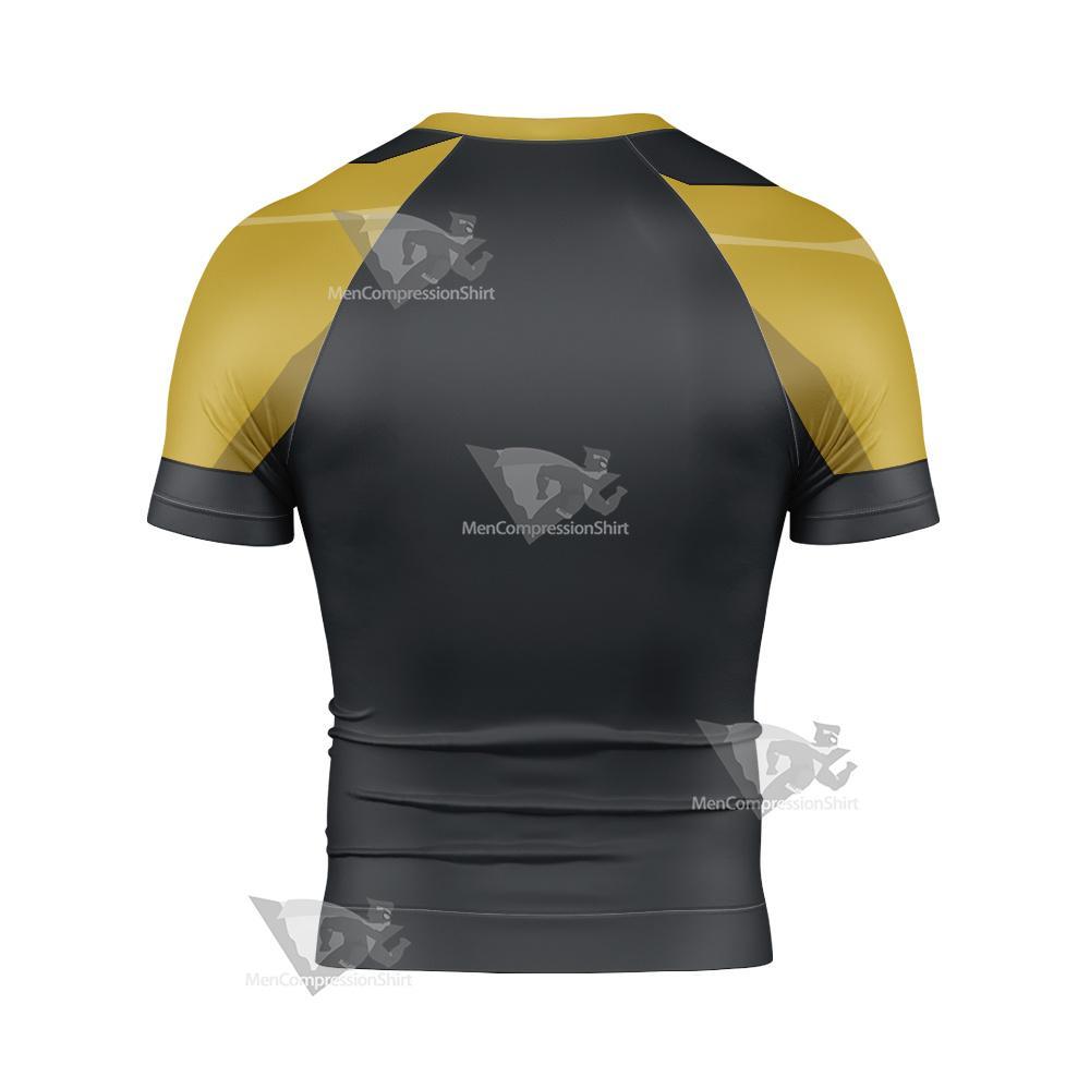 Dc The Ray Grey Cosplay Short Sleeve Compression Shirt