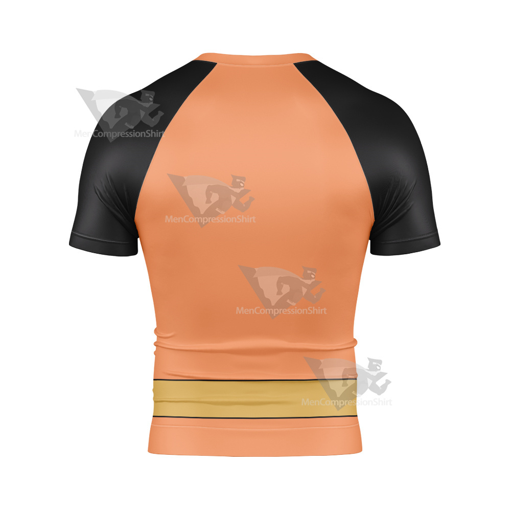 The Secret Saturdays Drew Orange Cosplay Short Sleeve Compression Shirt