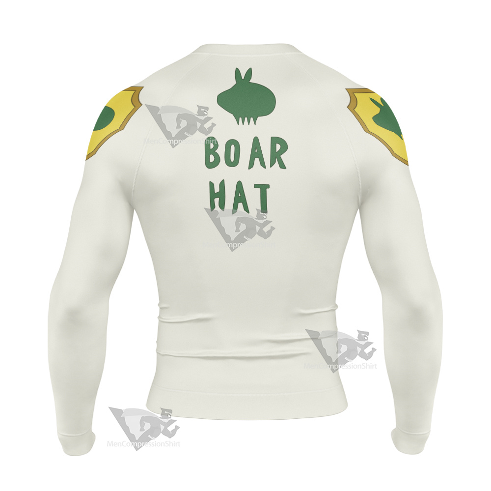 The Seven Deadly Sins Meliodas Boar Hat Long Sleeve Compression Shirt