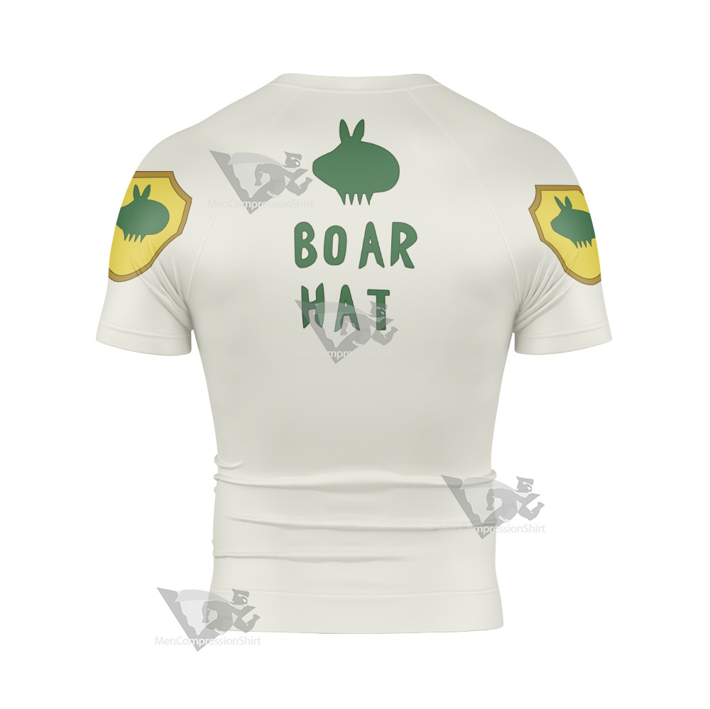 The Seven Deadly Sins Meliodas Boar Hat Short Sleeve Compression Shirt