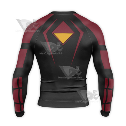 The Spider Verse Jessica Drew Black Long Sleeve Compression Shirt