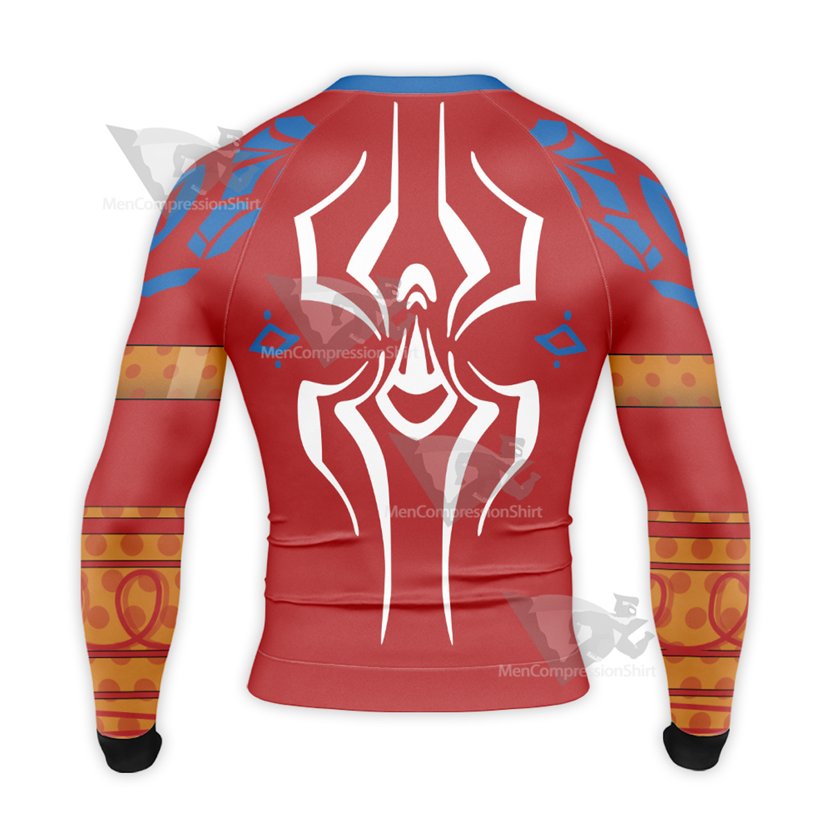 The Spider Verse Pavitr Prabhakar Red Long Sleeve Compression Shirt
