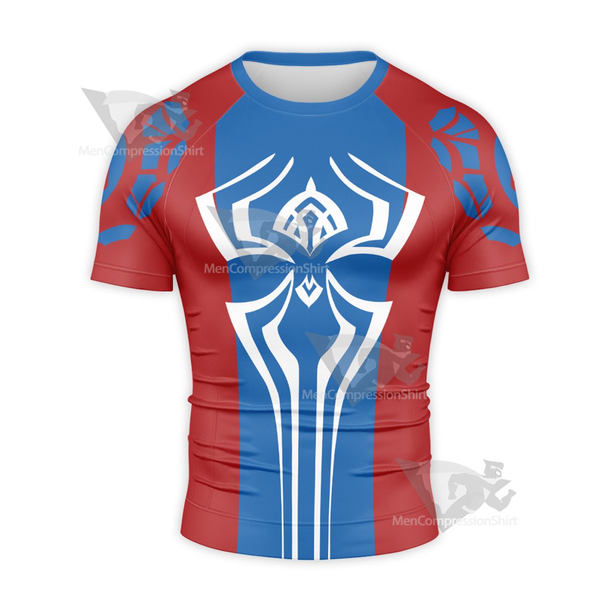 The Spider Verse Pavitr Prabhakar Red Short Sleeve Compression Shirt
