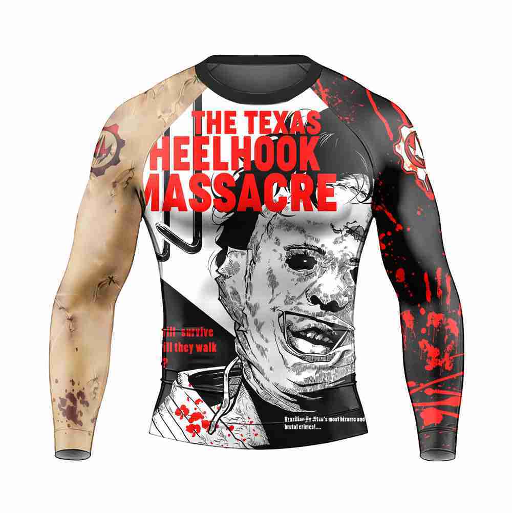 The Texas Halloween Mens Long Sleeve Rash Guard