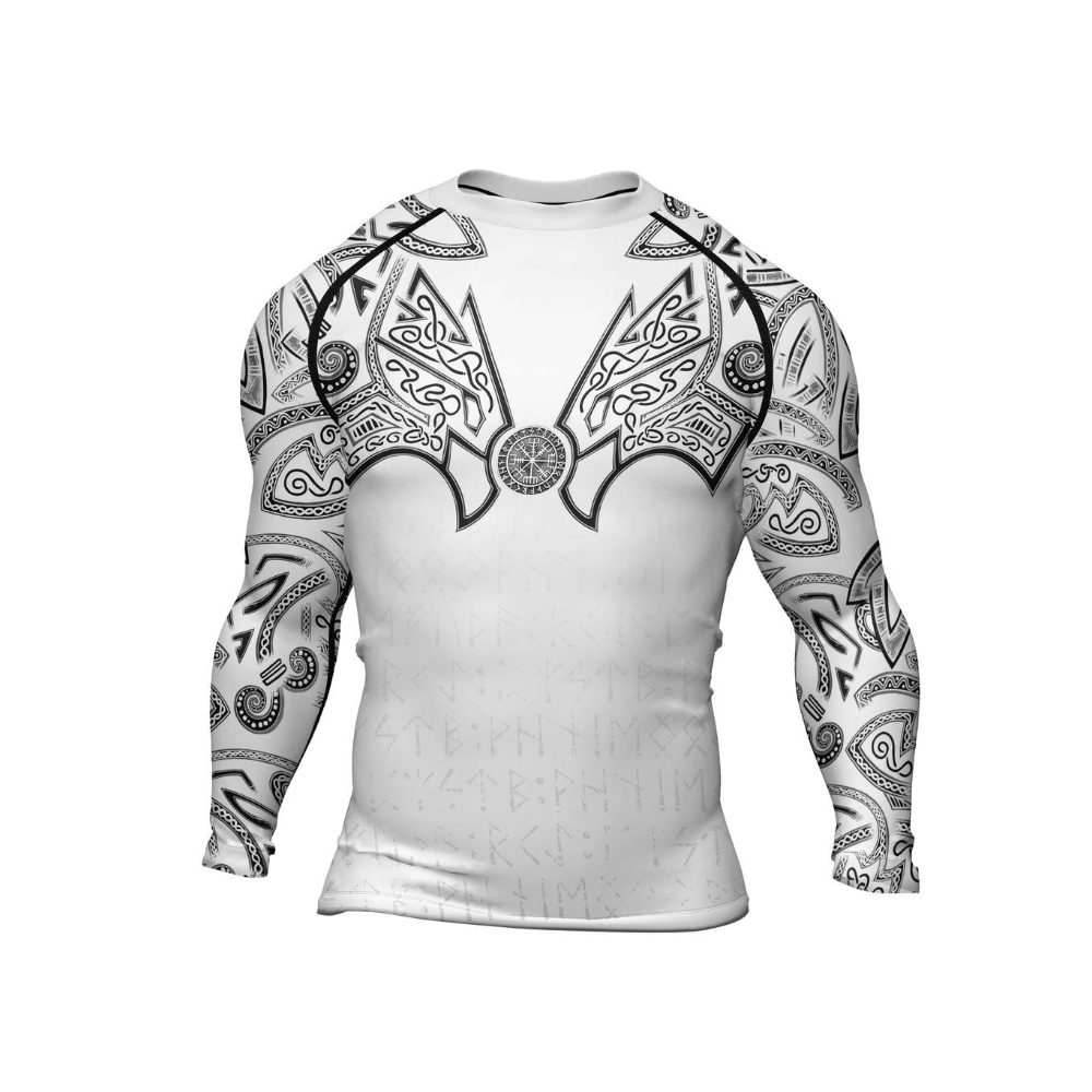 Thors Hammer Mens Long Sleeve Compression Shirt