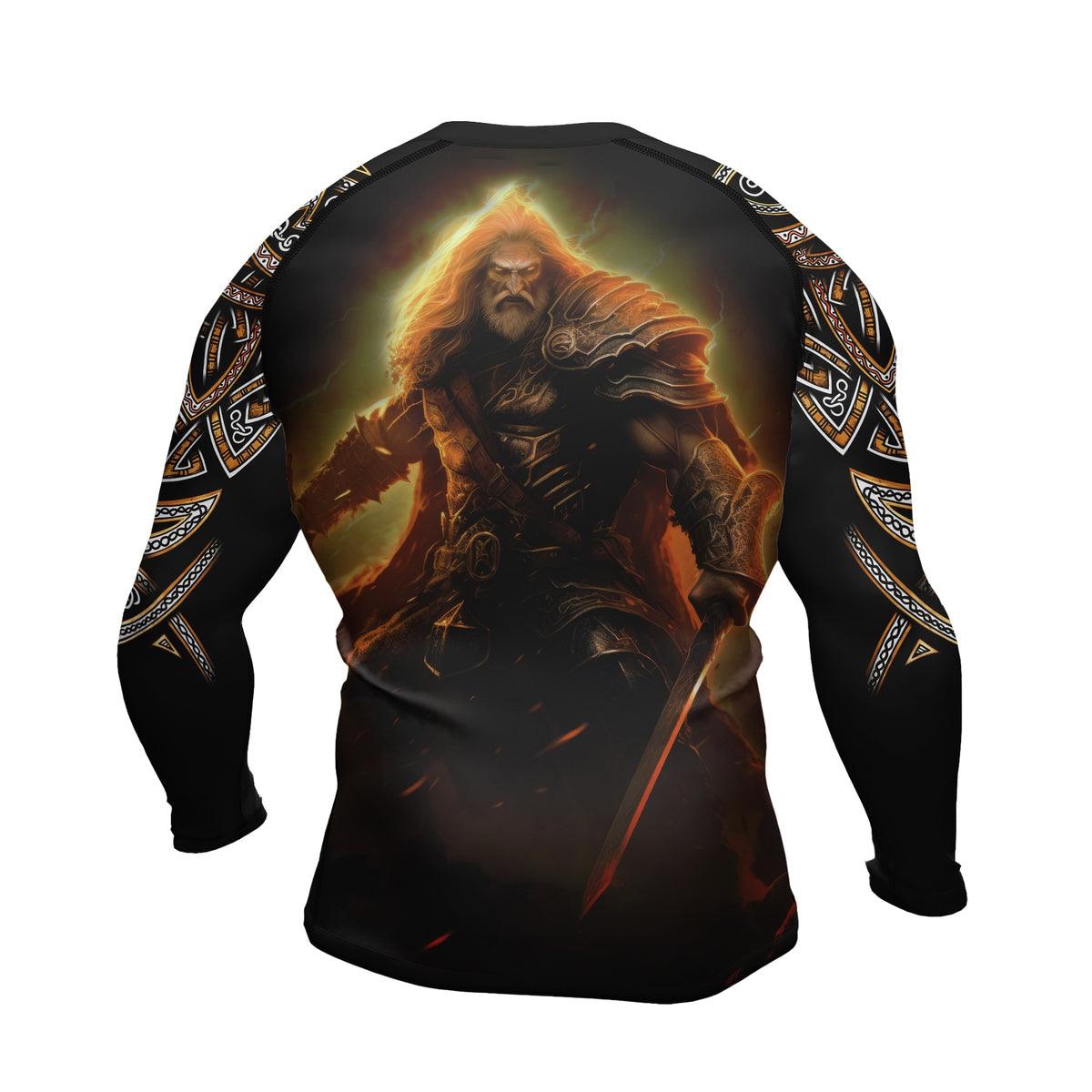Thunder God Mens Long Sleeve Compression Shirt
