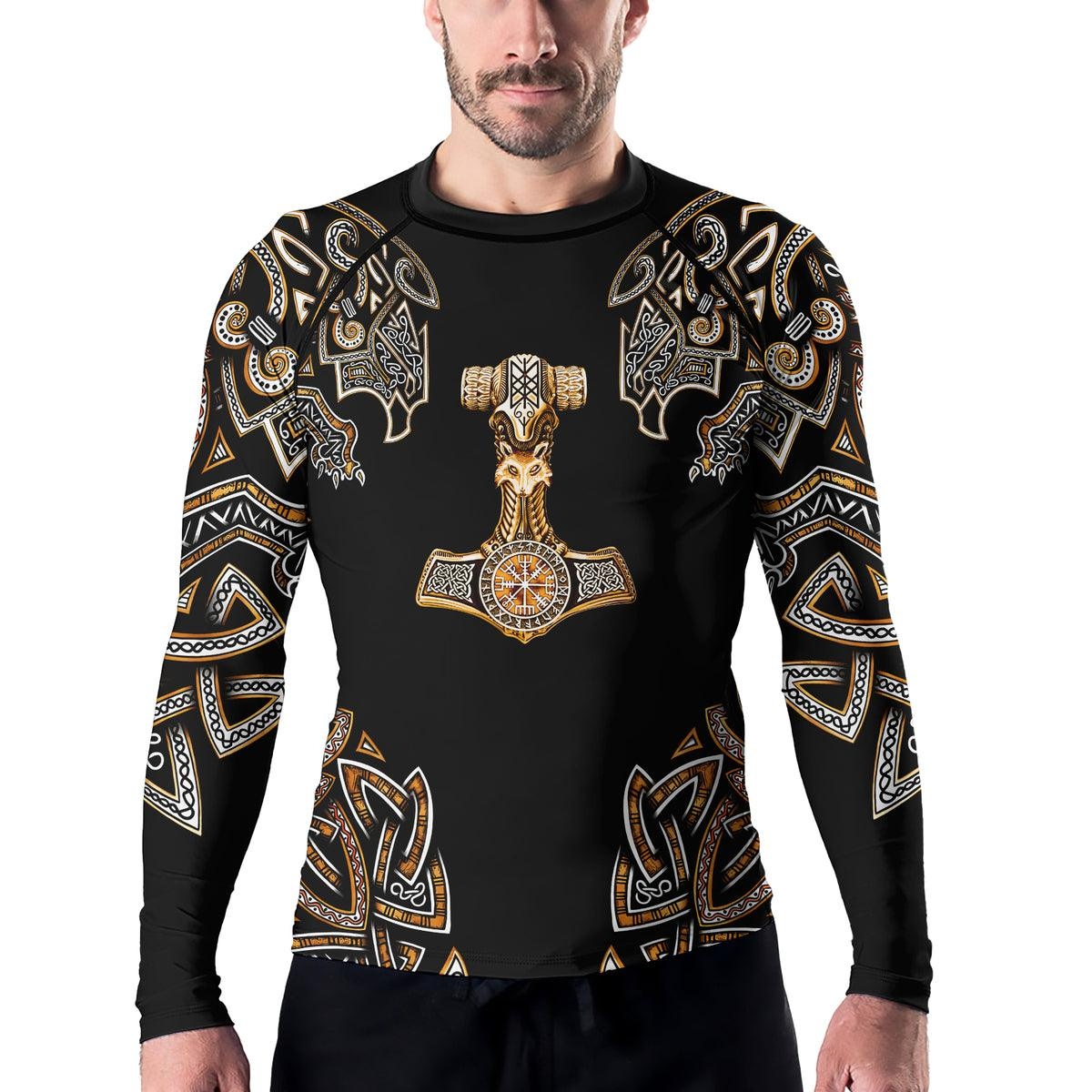 Thunder God Mens Long Sleeve Compression Shirt