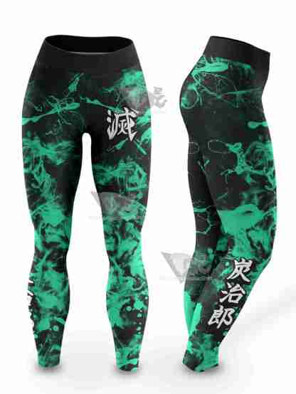 Tie Dye Tanjiro Women Compression Leggings