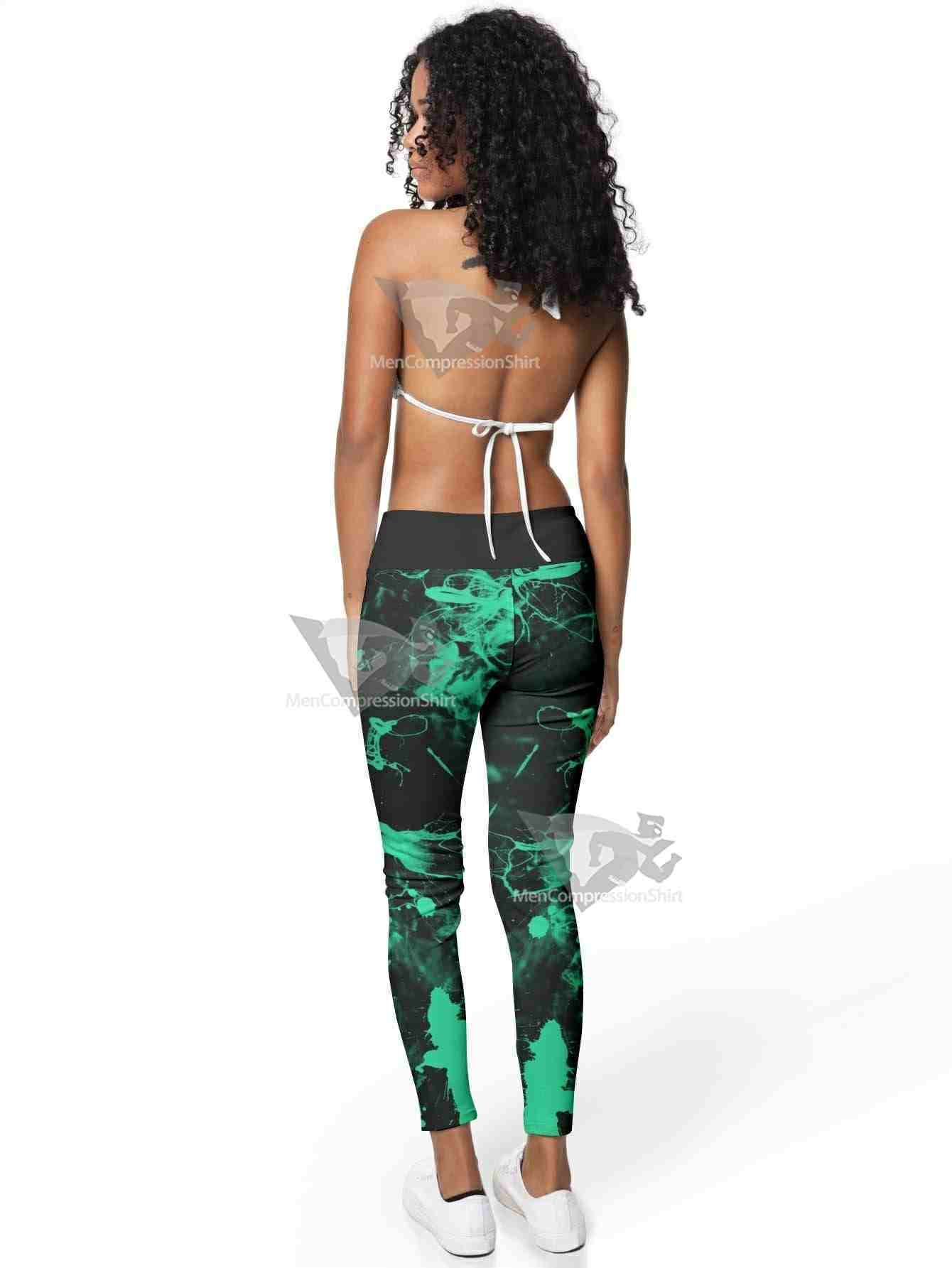 Tie Dye Tanjiro Women Compression Leggings
