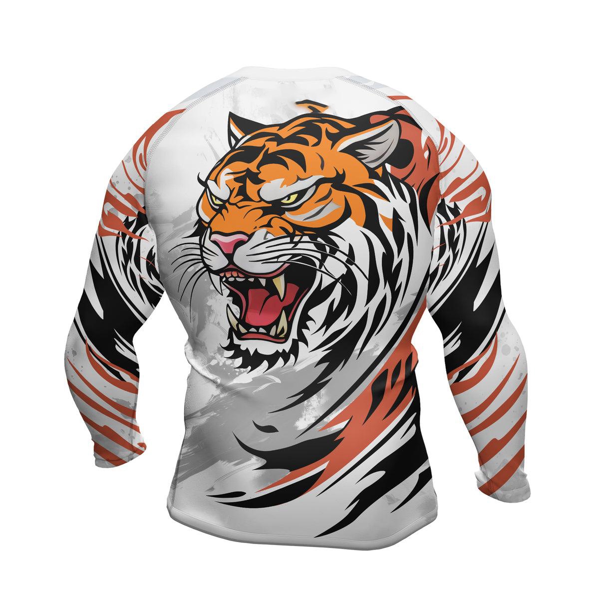 Tigers Power Mens Long Sleeve Compression Shir