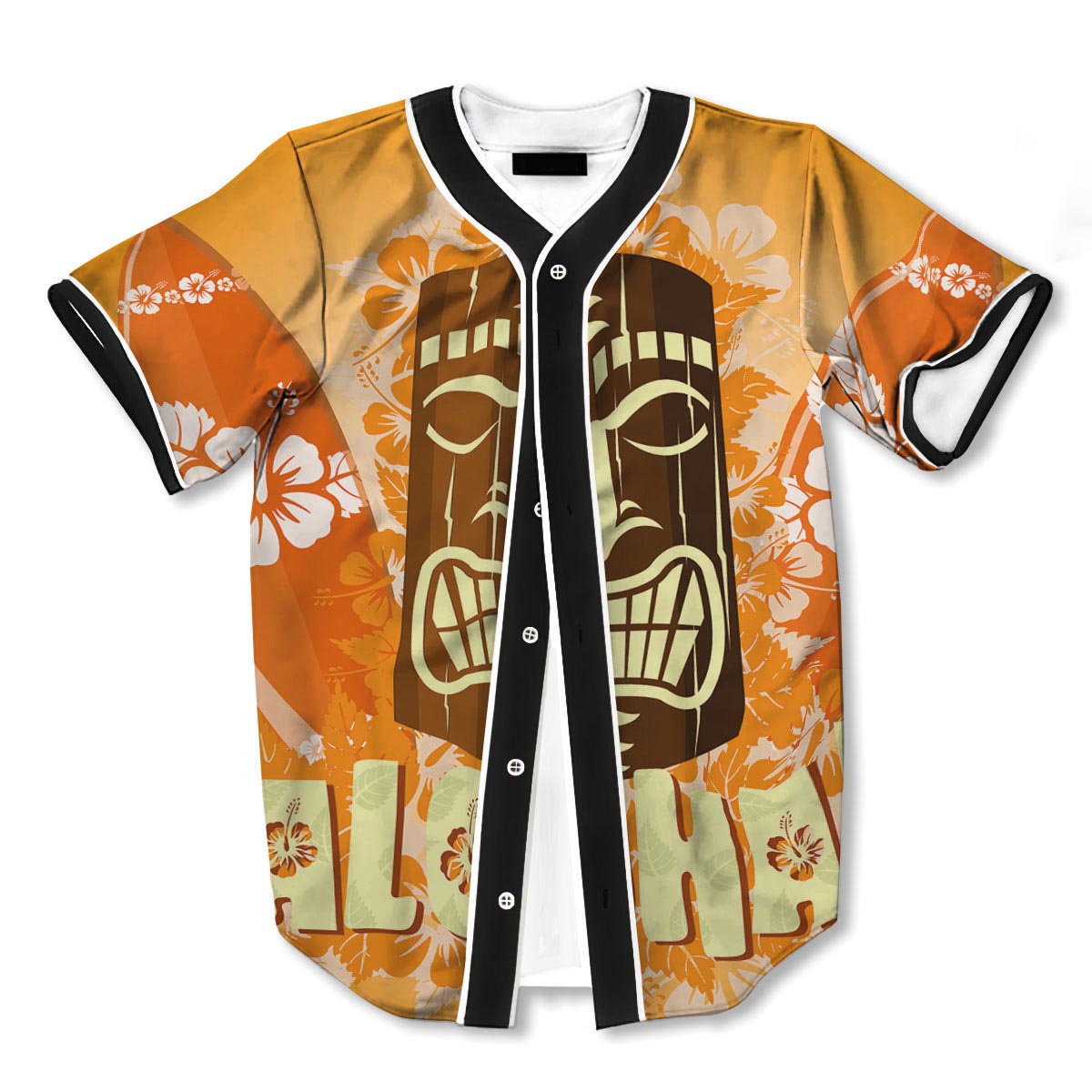 Tiki Aloha 3d Print Full Size Baseball Jerseys
