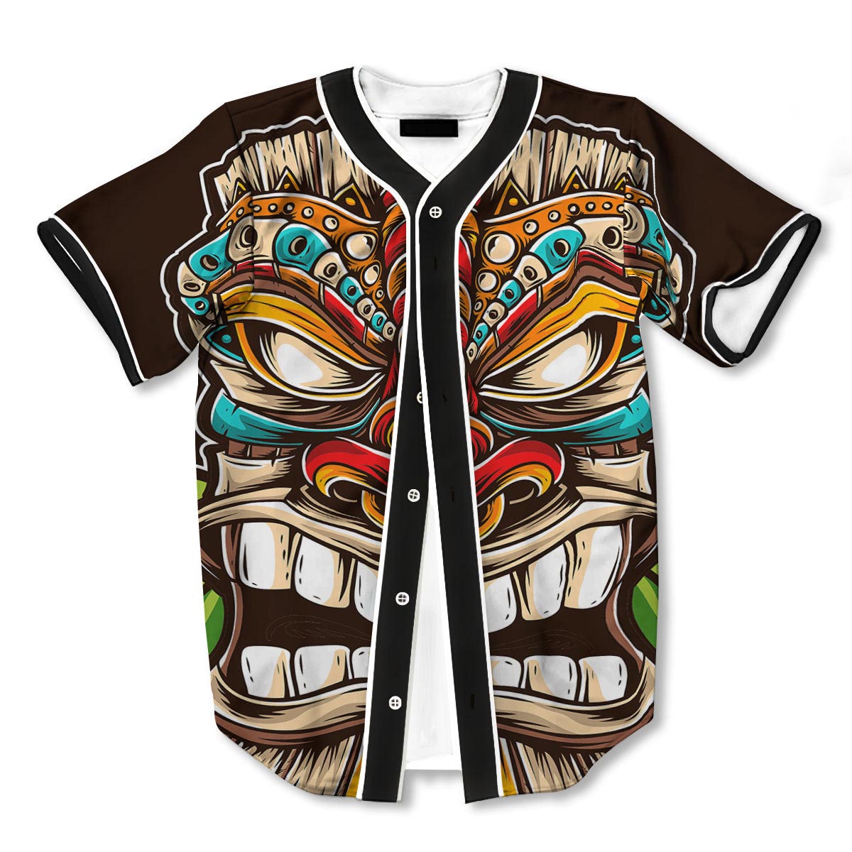 Tiki Hawaiian 3d Print Full Size Baseball Jerseys