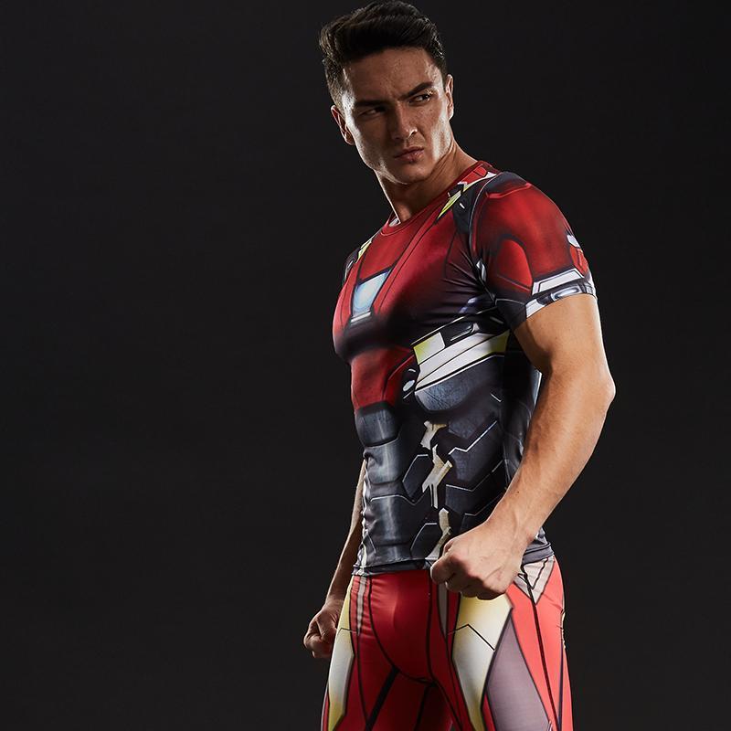 Tony Stark Compression Shirts For Men