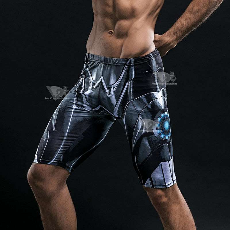 Tony Stark Compression Shorts For Men