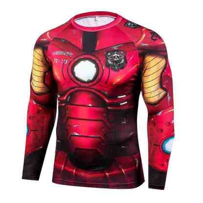 Tony Stark Long Sleeve Compression Shirt For Men