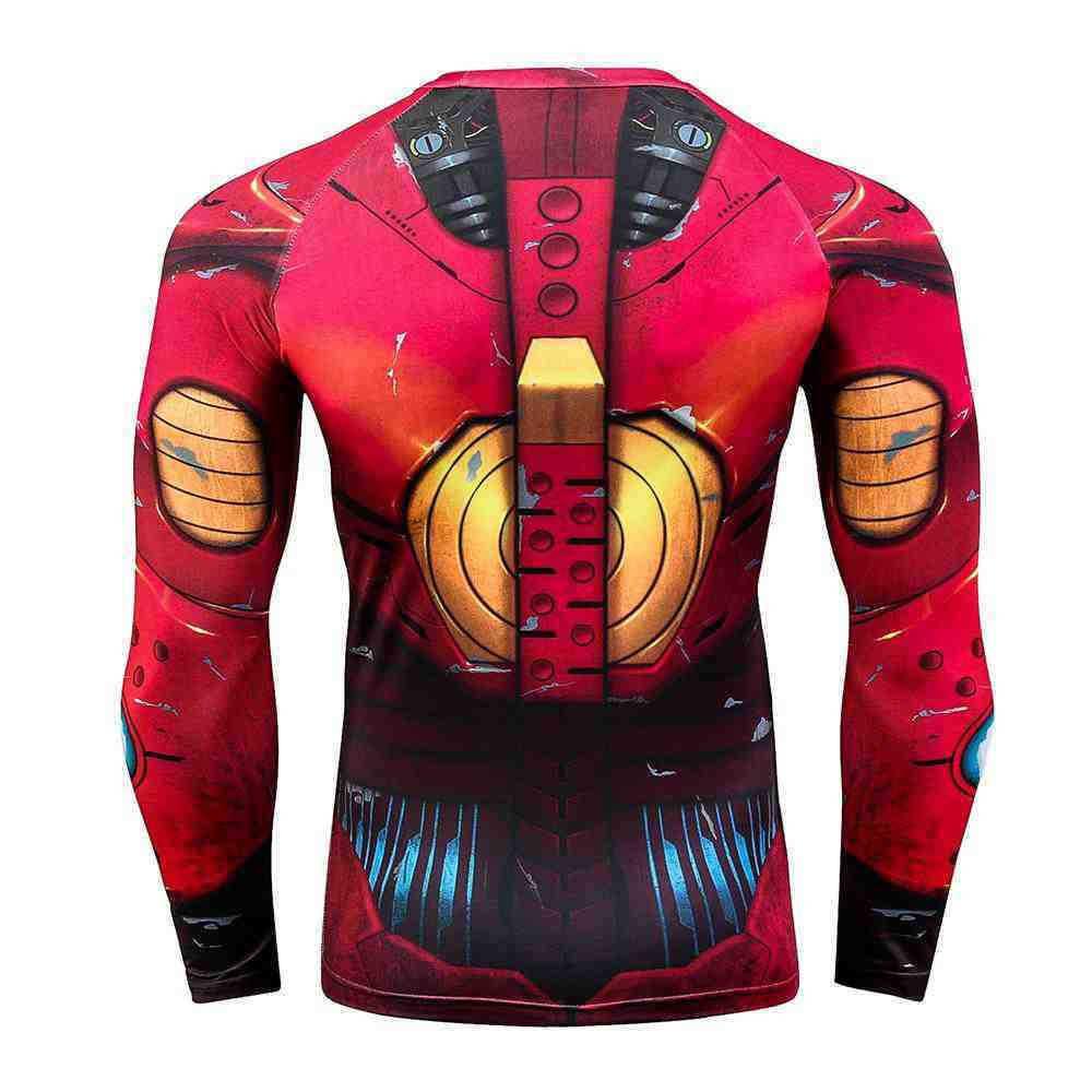 Tony Stark Long Sleeve Compression Shirt For Men