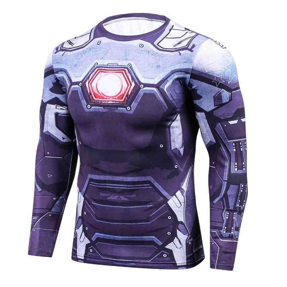 Tony Stark Long Sleeve Compression Shirts