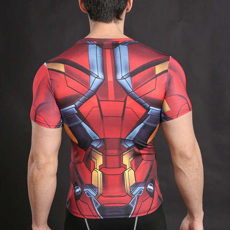Tony Stark Man Compression Shirts
