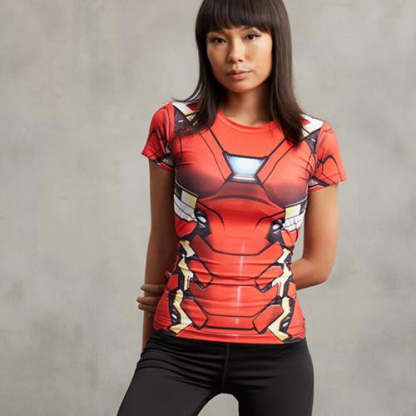 Tony Stark Sports Compression Shirt For Women
