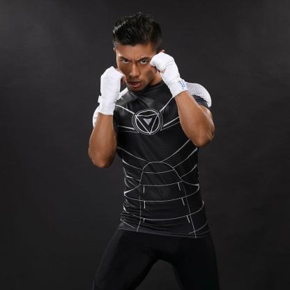 Tony Stark Sports Compression Shirts For Men