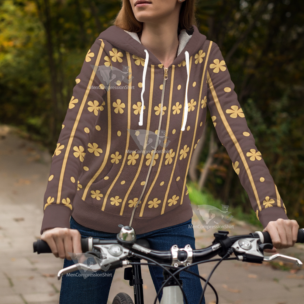 Trafalgar Law Flower Cosplay Zip Up Hoodie