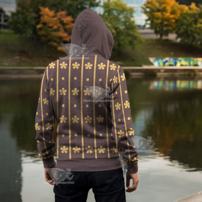 Trafalgar Law Flower Cosplay Zip Up Hoodie