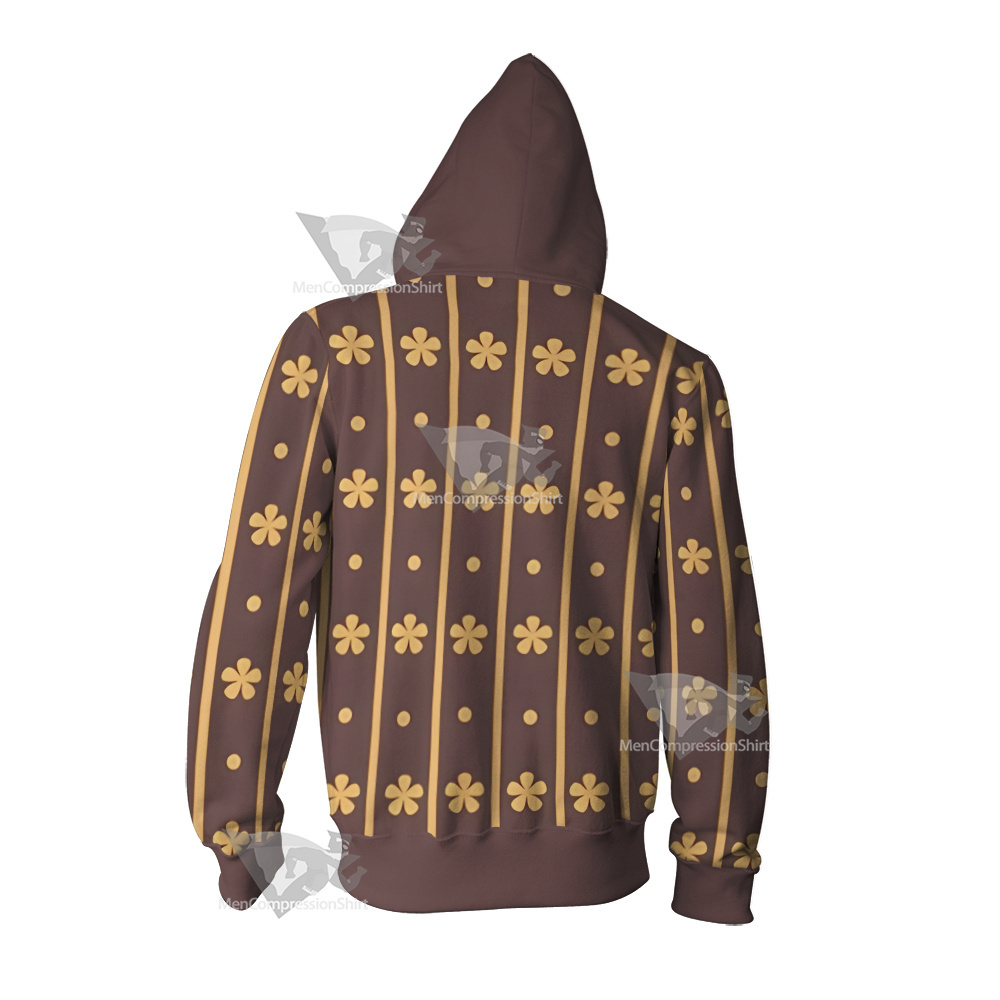 Trafalgar Law Flower Cosplay Zip Up Hoodie