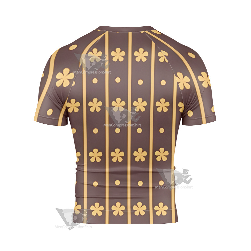 Trafalgar Law Flower Short Sleeve Compression Shirt
